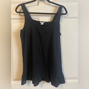 J Crew washed never worn black tank size M